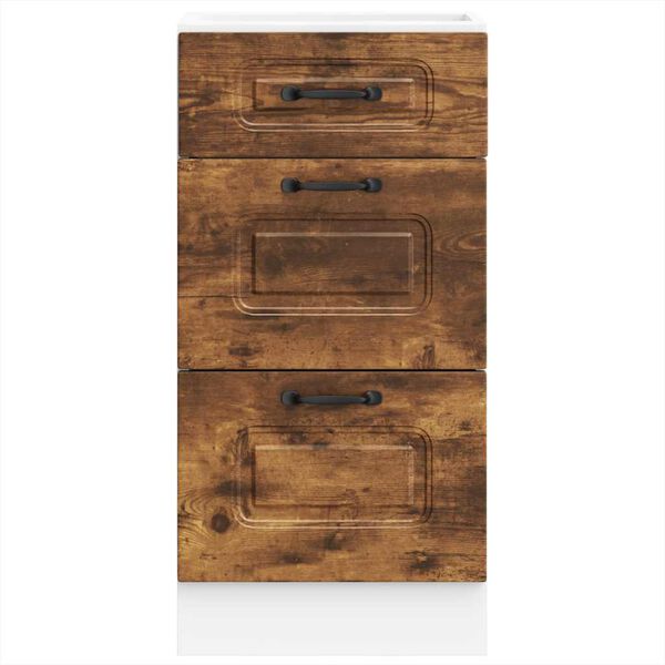 vidaXL Kitchen Base Cabinet Smoked oak Engineered wood