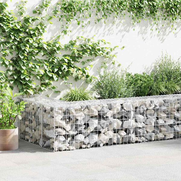 vidaXL Gabion Basket Galvanized Steel 39.4"x19.7"x19.7"