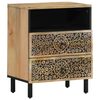 vidaXL Bedside Cabinet Mango wood with iron accents