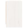 vidaXL Bedside Cabinet White Solid Pine Wood Medium Bedside Cabinet
