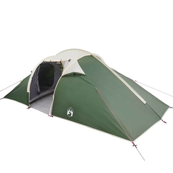 vidaXL Tunnel tent with Roof Green 200.79 x 94.49 x 61.42 in Taffeta