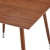 vidaXL Dining Table Brown 31.7"x31.7"x28.7" MDF