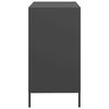 vidaXL Sideboard Black Cold-rolled steel Sideboard Rectangular