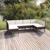 vidaXL Garden Lounge Set Brown