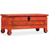 vidaXL Storage Chest Red Solid mango wood Large Storage Chest