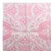 vidaXL Outdoor Carpet Pink Polypropylene 74.8 x 114.2 in Pattern