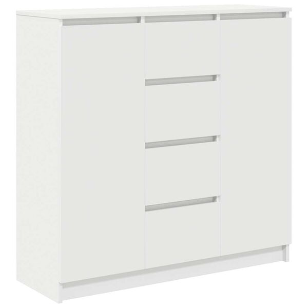 vidaXL Sideboard White Engineered wood Large Sideboard Rectangular