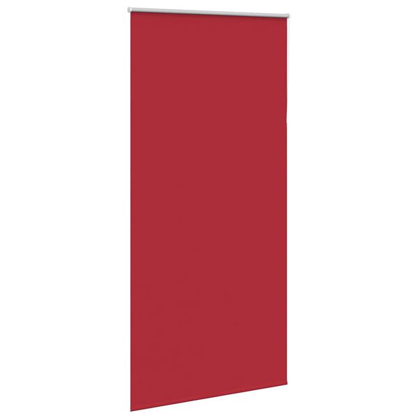 vidaXL Roller Blind Red 100% polyester, Aluminum top rail 35.4x90.6 in