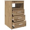 vidaXL Drawer Cabinet Artisan Oak Engineered Wood Medium Drawer Cabinet