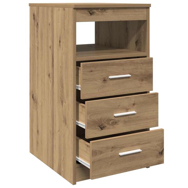 vidaXL Drawer Cabinet Artisan Oak Engineered Wood Medium Drawer Cabinet