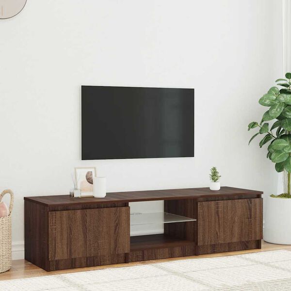 vidaXL TV Cabinet brownoak 140 x 40 x 36 cm Engineered wood