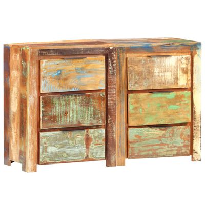vidaXL Drawer Cabinet 46.5"x13"x29.5" Solid Reclaimed Wood