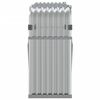 vidaXL Log Holder Silver 70.9"x17.7"x39.4" Galvanized Steel