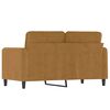 vidaXL 2-Seater Sofa Brown 47.2" Velvet
