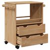vidaXL Kitchen Trolley "OTTA" 23.2x17.7x31.5" Solid Wood Pine