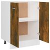 vidaXL Bottom Cabinet Smoked Oak Engineered Wood Standard Bottom Cabinet