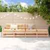 vidaXL Garden Lounge Set Natural Wood Solid Pine Wood Standard Modular