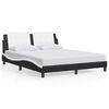 vidaXL Bed Frame Black and white