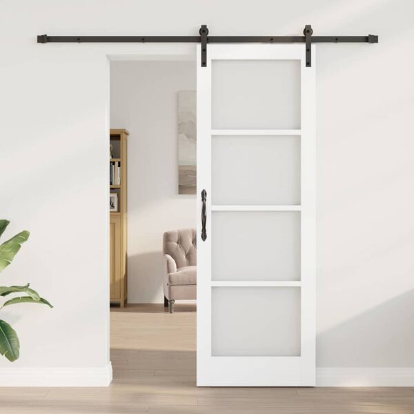vidaXL Sliding Door ORKDAL White 28.94 x 83.07 in