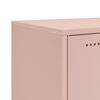 vidaXL Highboard Pink Steel Medium Highboard Rectangular Industrial