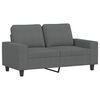 vidaXL Sofa Set Dark Grey Fabric (100% polyester), metal, textilene, plywood