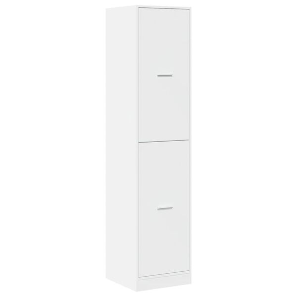 vidaXL Apothecary Cabinet White Engineered wood Medium