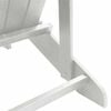 vidaXL Adirondack Chair White 32.28 x 29.13 x 36.22 in HDPE