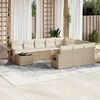 vidaXL Garden Sofa Set Beige