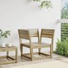 vidaXL Garden Chair Natural Wood Vacuum Pressure Treated Pinewood Standard