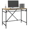 vidaXL Desk Sonoma Oak Engineered Wood 39.4 x 19.7 x 29.5 in Industrial