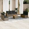 vidaXL Garden Sofa Set Grey, Dark Grey