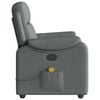 vidaXL Massage Recliner Chair Dark Gray