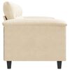 vidaXL 3-seater Sofa Cream Microfiber 3-seater Durable 3-Seater Sofa
