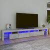 vidaXL TV Cabinet Concrete grey Engineered wood Large TV Cabinet
