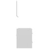 vidaXL Bathroom Furniture Set White Engineered Wood and Acrylic