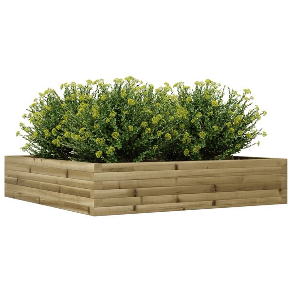 vidaXL Garden Planter Natural Pine Vacuum pressure treated solid pine wood