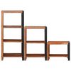 vidaXL Bookshelf 3 pcs Brown 50 x 30 x 110 cm Solid Acacia wood