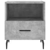 vidaXL Bedside Cabinet Set of 2 Concrete Grey
