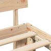 vidaXL Bed Frame Natural 70.87 x 78.74 in Solid Pine Wood