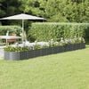 vidaXL Garden Raised Bed Grey Powder-coated steel Large