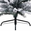 vidaXL Artificial Christmas Tree Green with flocked white snow PVC