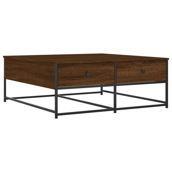 vidaXL Coffee Table Brown Oak Engineered Wood Medium Coffee Table
