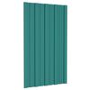 vidaXL Roof Panels 36 pcs Galvanised Steel Green 31.5x17.7"