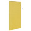 vidaXL Roller Blind with Curtains Yellow 43.31 x 86.61 in Bamboo