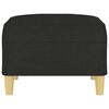 vidaXL Footstool Black Polyester 27.6x21.7x16.1 in Footstool