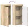vidaXL Bathroom Wall Cabinet TULUM Sonoma Oak 14.57 x 9.65 x 33.86 in