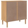 vidaXL Drawer Cabinet Rattan Look Brown