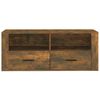 vidaXL TV Cabinet Smoked oak Engineered wood Medium TV Cabinet