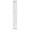 vidaXL Bookcase White Engineered wood 5-Tier Bookcase Rectangular