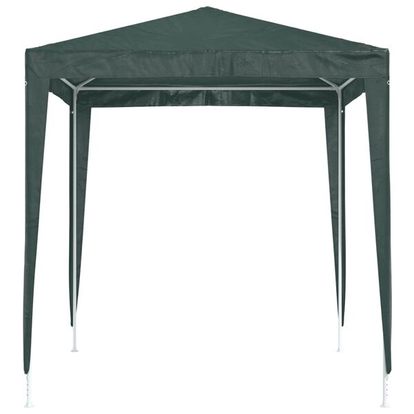 vidaXL Party Tent Green PE (polyethylene) canopy, steel frame 6.6 x 6.6 ft